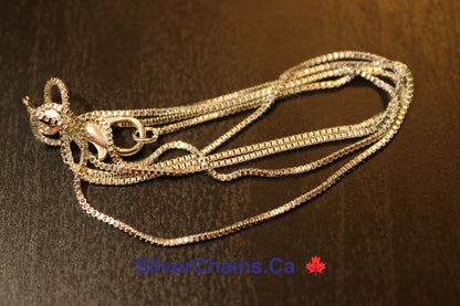 Box Chain Sterling 925 Silver