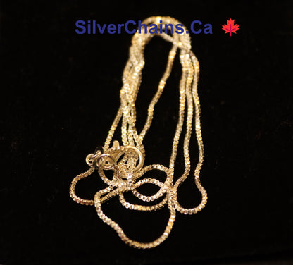 Box Chain Sterling 925 Silver